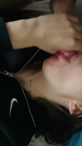 Naughty white girl sucking big dic